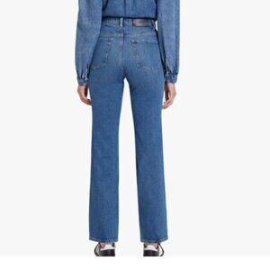 7 For All Mankind Women's Logan Stovepipe Straight Leg Jeans in Explorer - 26